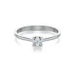 Pierścionek z białego złota z diamentem AJPZ_005